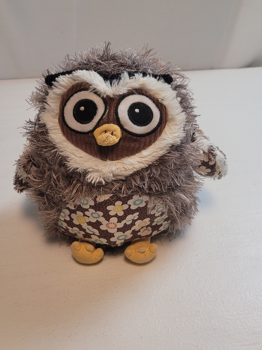 Woodsy Owl Patchwork Floral Plush Toy by Ganz